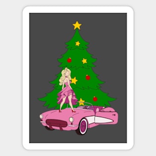 Christmas Barbie Magnet